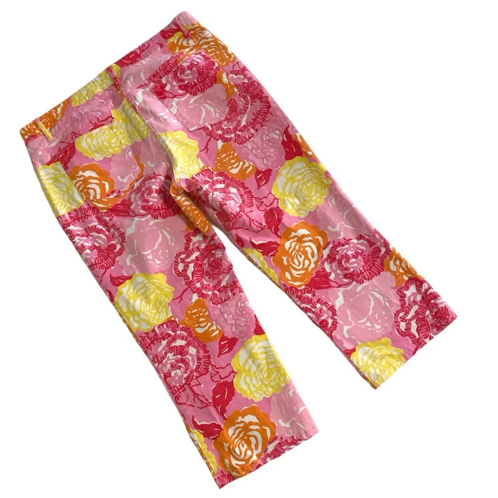 🎉Host Pick🎉Lilly Pulitzer Serene Fair Pink Winner's Circle 5 Pocket Jean… - Picture 3 of 7